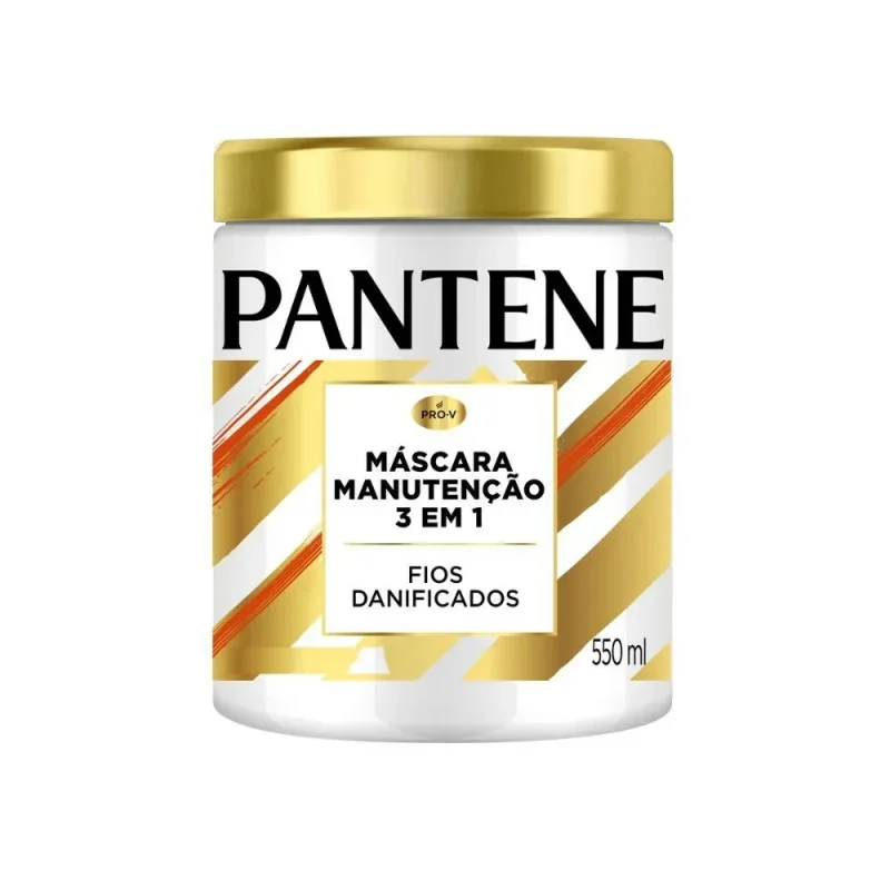 Máscara Pantene Manutenção 3 em 1 Fios Danificados 550ml
