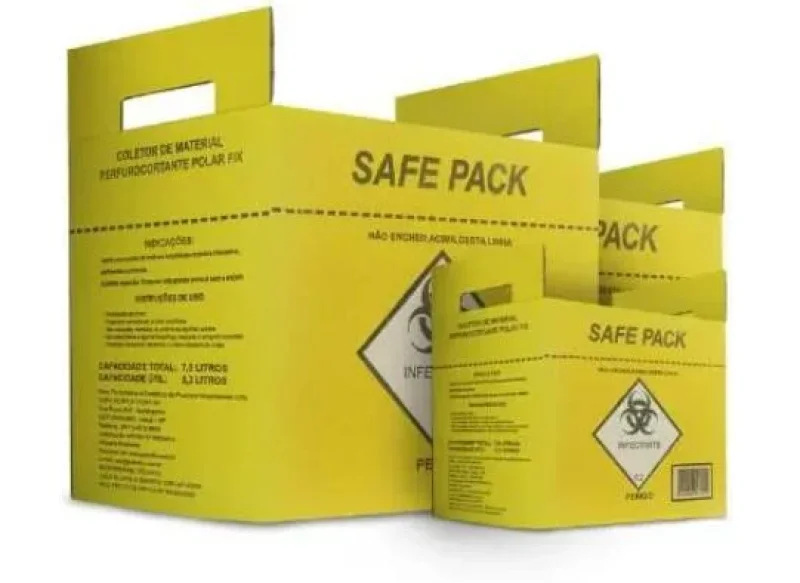 Coletor de Material Perfurocortante Polar Fix Safe Pack 20L