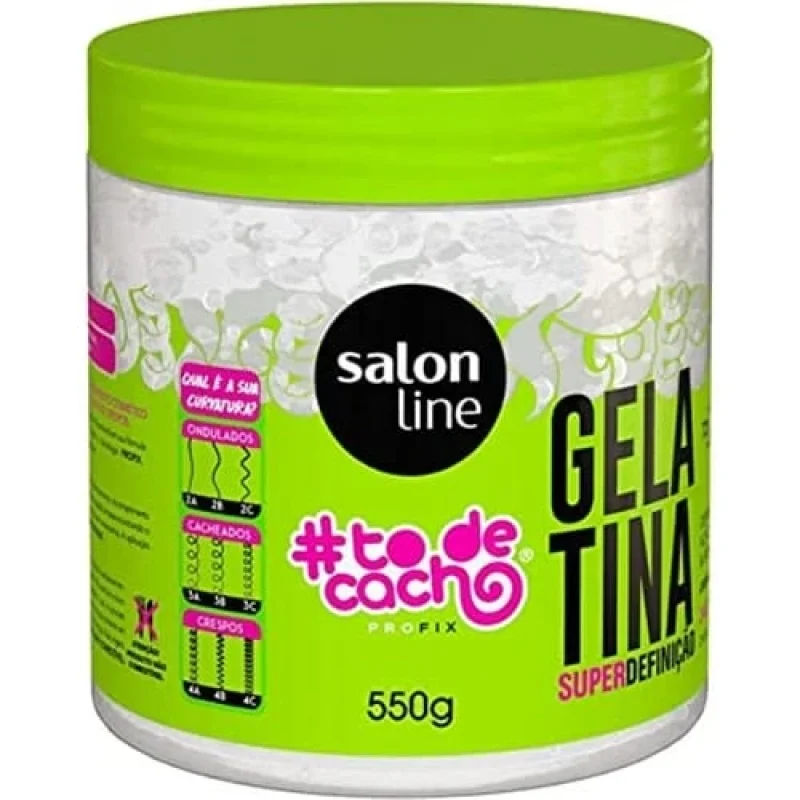 Gelatina Capilar Salon Line Tô de Cachos Super Definição 550g