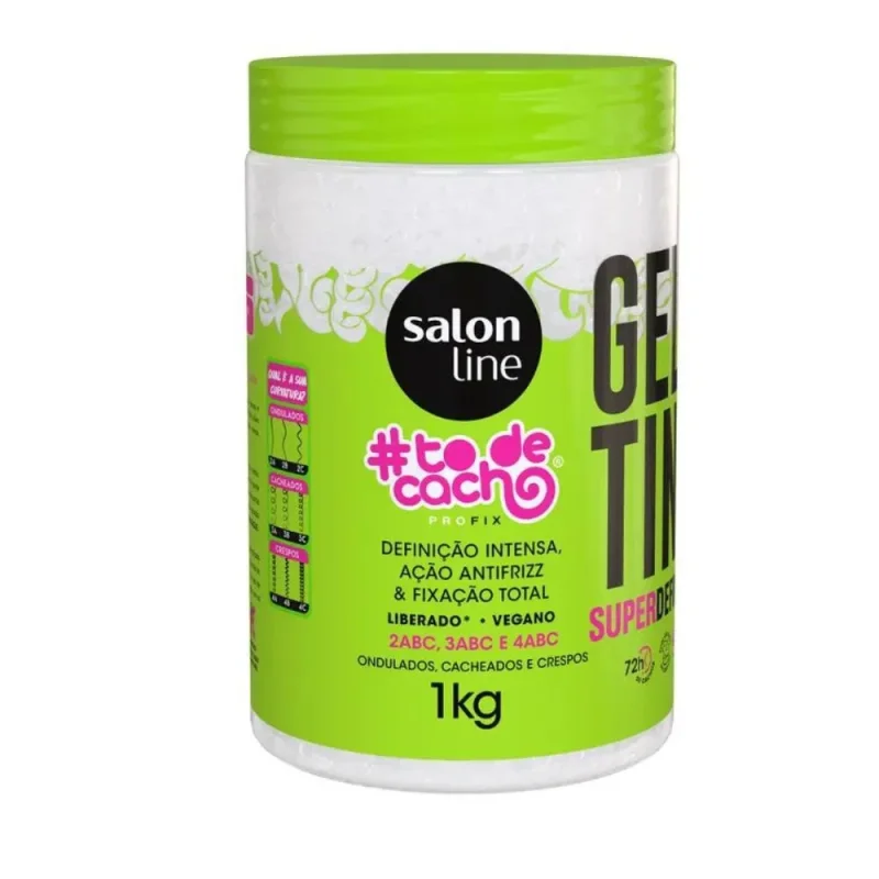 Gelatina Capilar Salon Line Tô de Cachos Super Definição 1kg