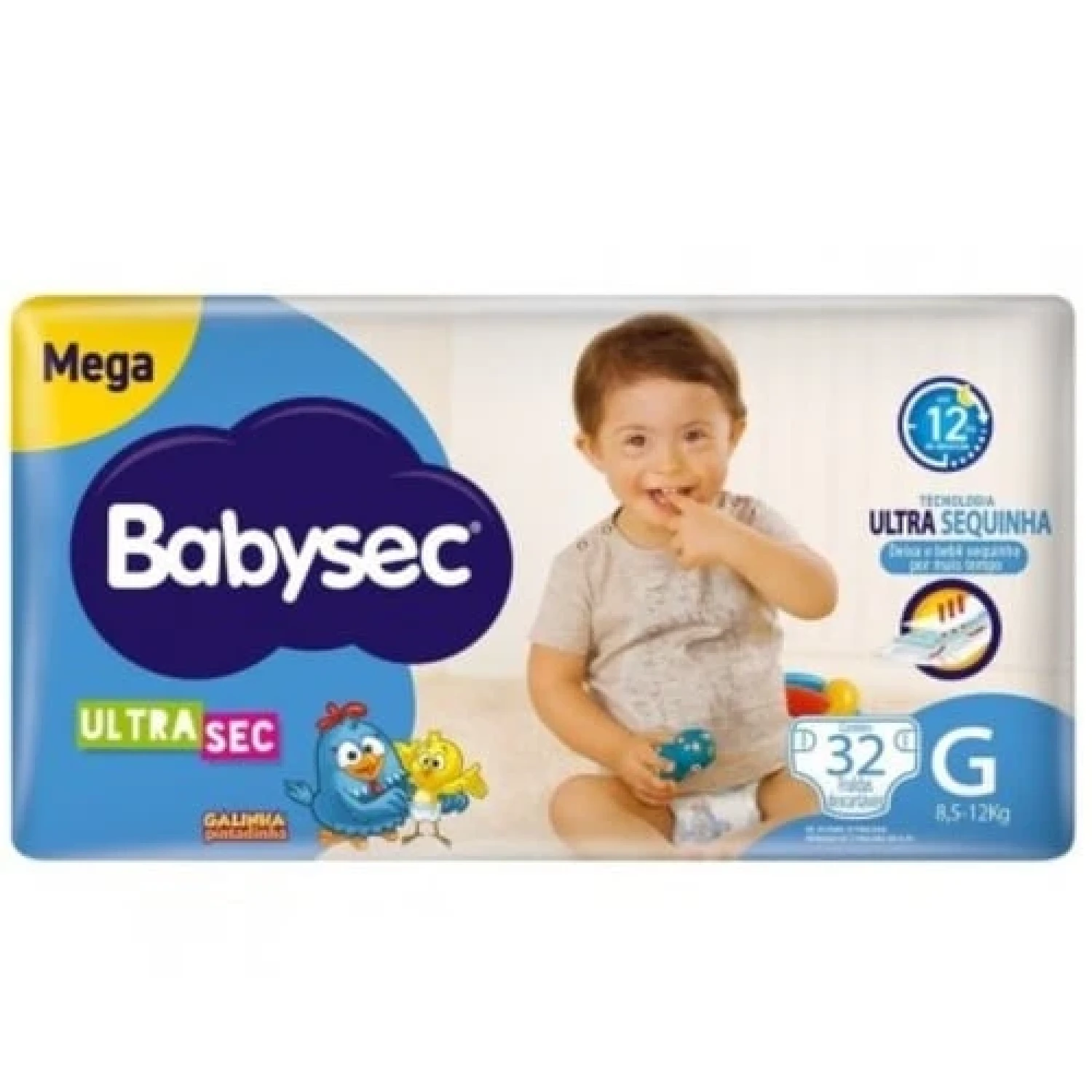 Fralda Babysec Ultra Sec Mega G, com 32 unidades (1/1)