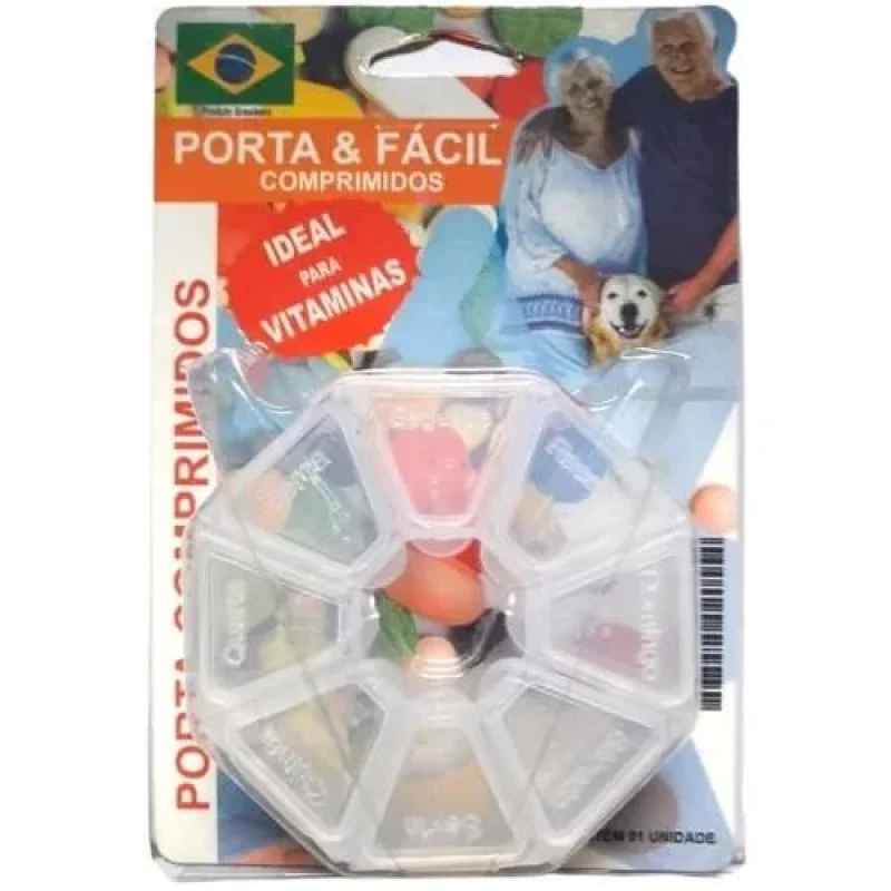 Porta-Comprimidos Vemer Porta & Fácil 8 Compartimentos