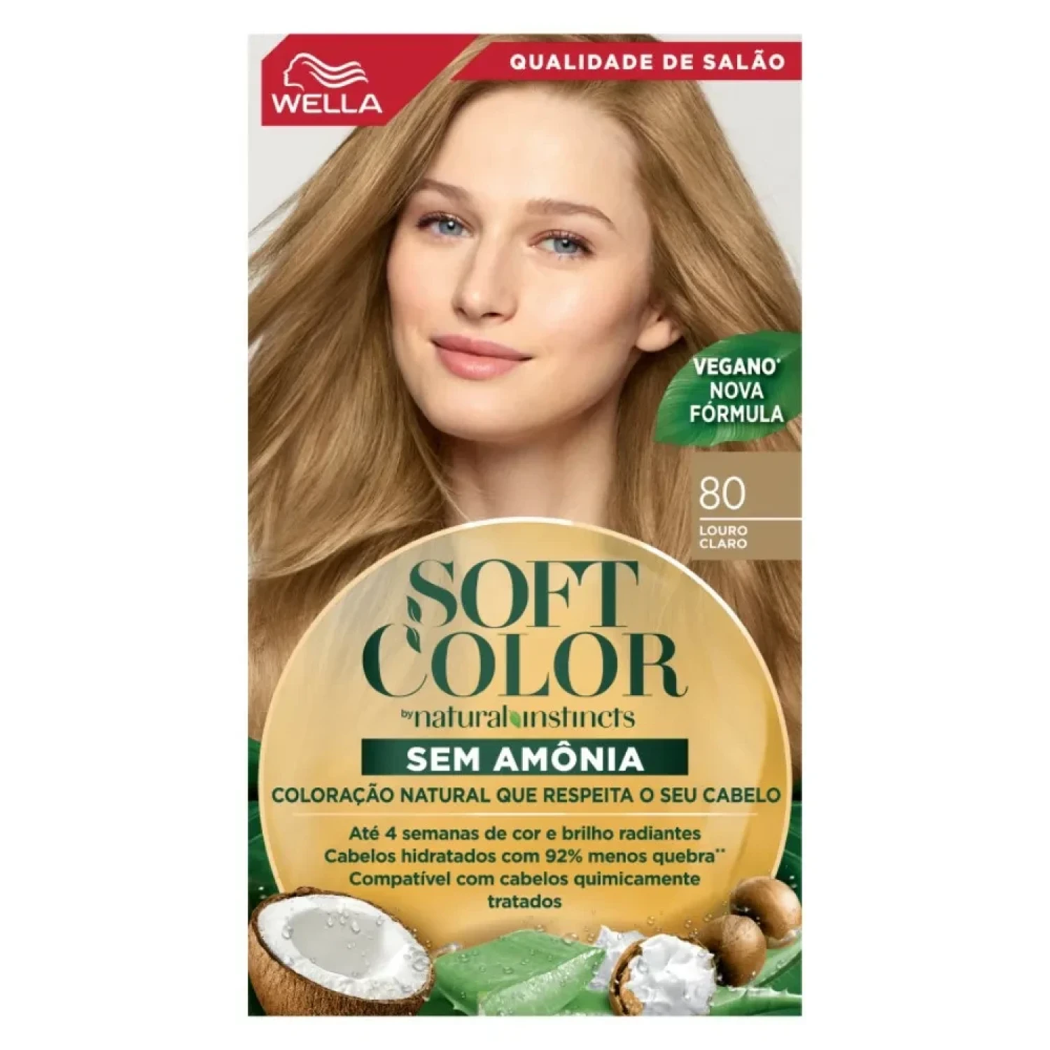 Tonalizante Wella Soft Color 80 Louro Claro (1/1)