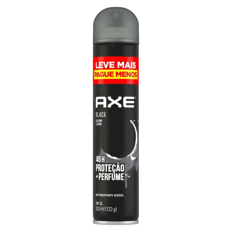 Desodorante Aerossol Axe Black 200ml