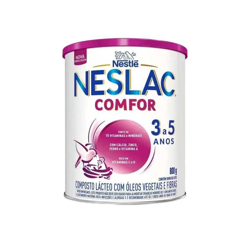 Composto Lácteo Neslac Comfor 3 a 5 anos 800g