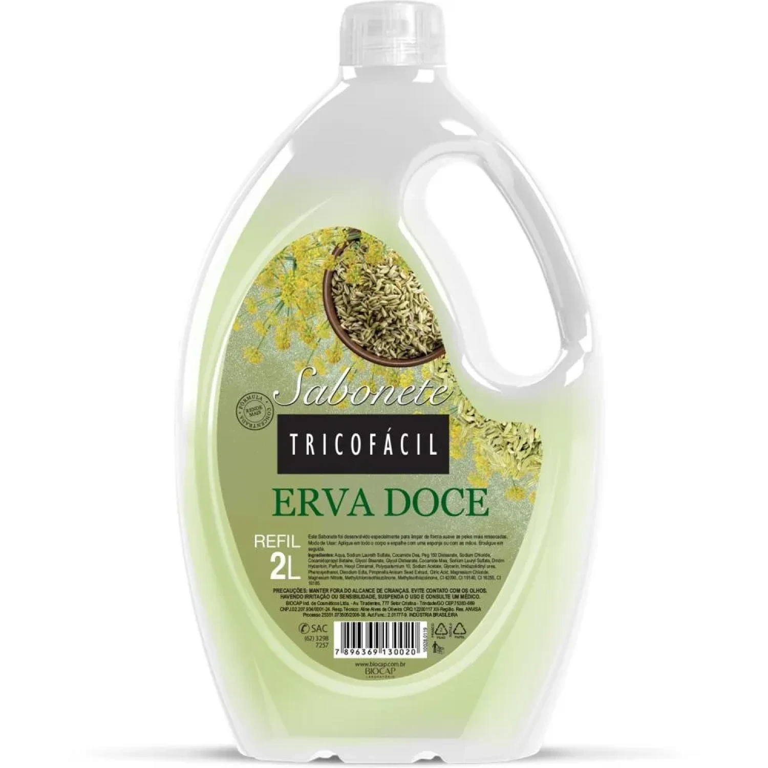 Sabonete Líquido Tricofácil Erva Doce Refil 2L (1/1)