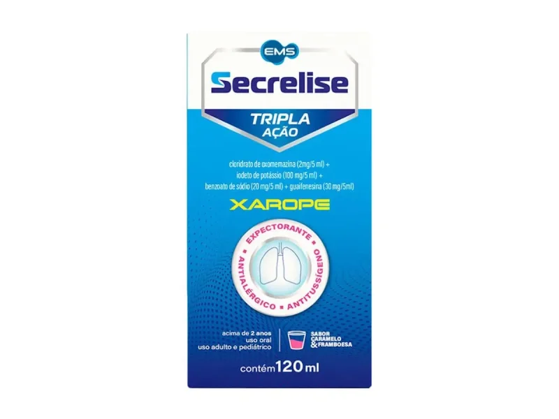 Secrelise 120ml Xarope Tripla Ação Ems Frasco