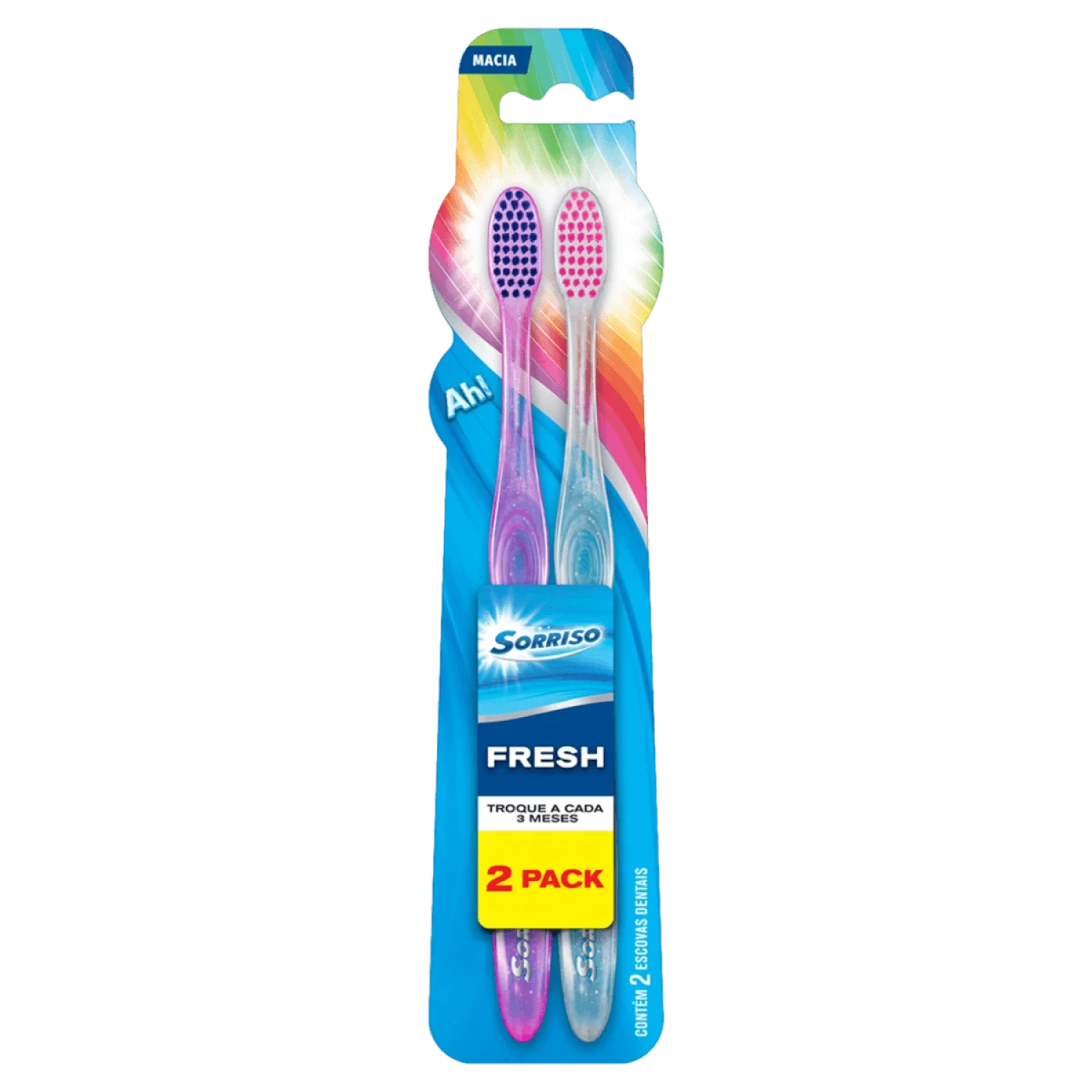 Escova Dental Macia Sorriso Fresh, com 2 unidades (1/1)