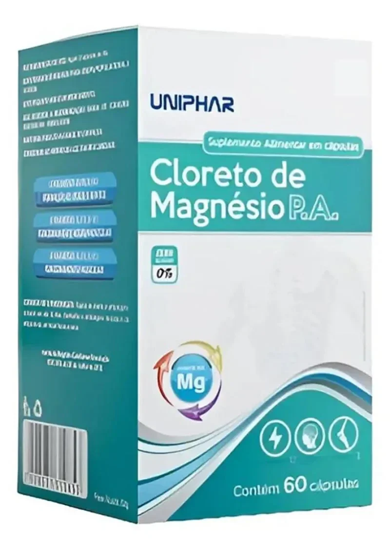 Uniphar Cloreto de Magnésio 500mg 60 Cápsulas