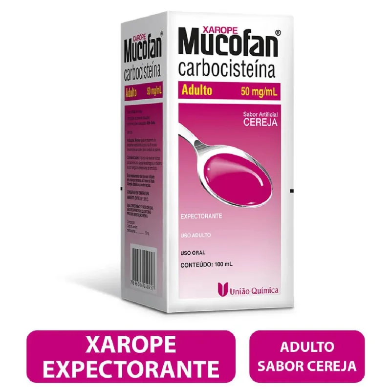 Carbocisteína 50mg/mL Xarope Adulto 100mL - Mucofan