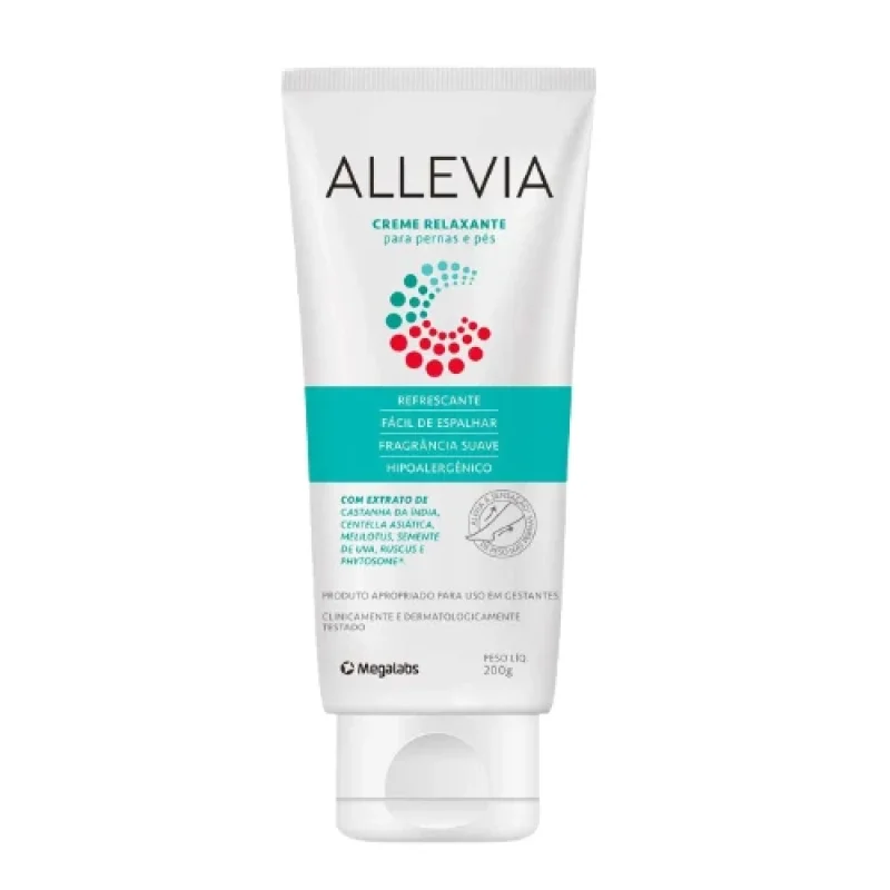 Creme Relaxante para Pernas e Pés Megalabs Allevia 200g