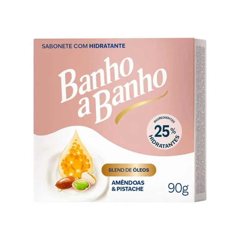 Sabonete Banho a Banho Hidratante Amêndoas e Pistache 90g