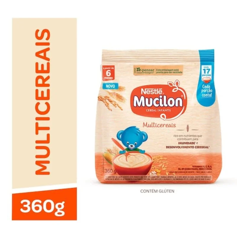 Cereal Infantil Mucilon Multicereais 360g