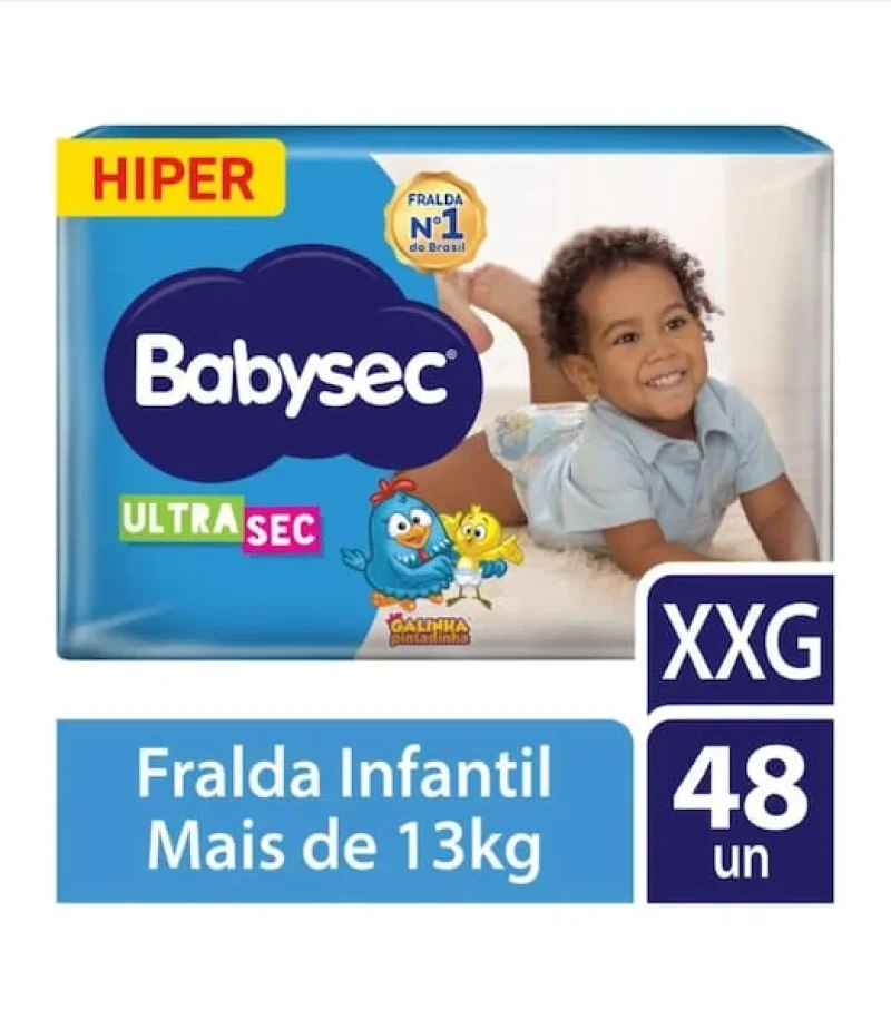 Fralda Infantil Babysec Ultra Sec Xxg 48 Unidades