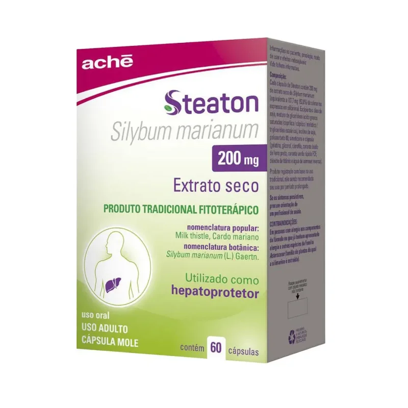 Steaton 200mg, com 60 cápsulas moles