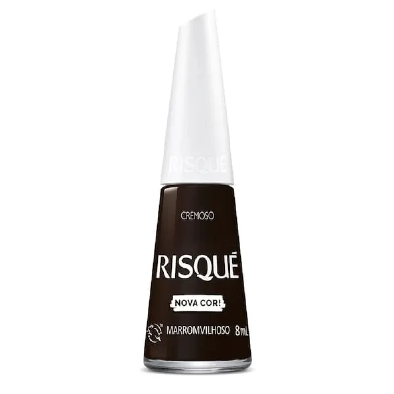 Risqué Esmalte Cremoso Marrom Vilhoso 1 Unidade