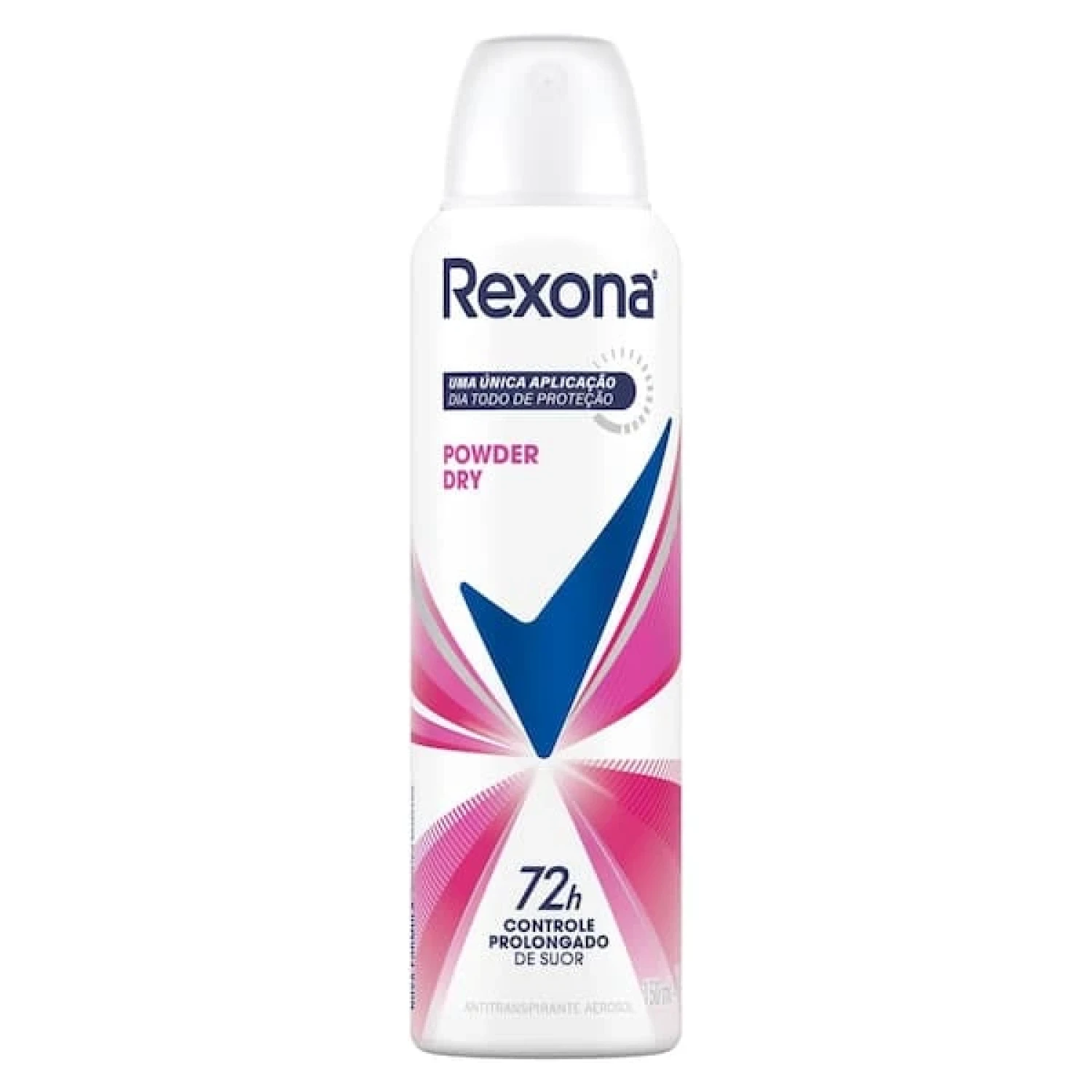 Desodorante Antitranspirante Feminino Rexona Powder Dry aerossol, 1 unidade com 150mL (1/1)