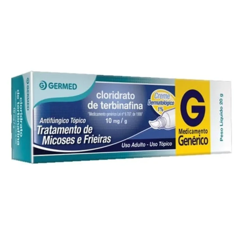 Cloridrato de Terbinafina 10mg/g Creme 1 Bisnaga com 20g - Germed Pharma