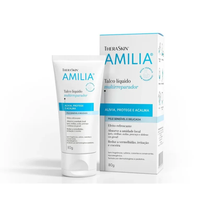 Talco Líquido Amilia 80g