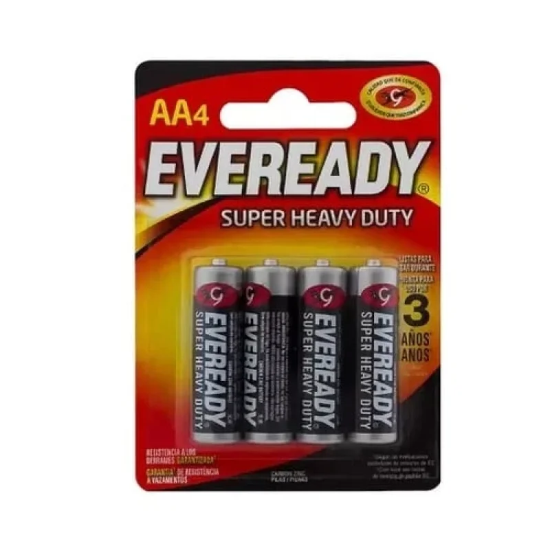 Pilha Eveready AA, com 4 unidades