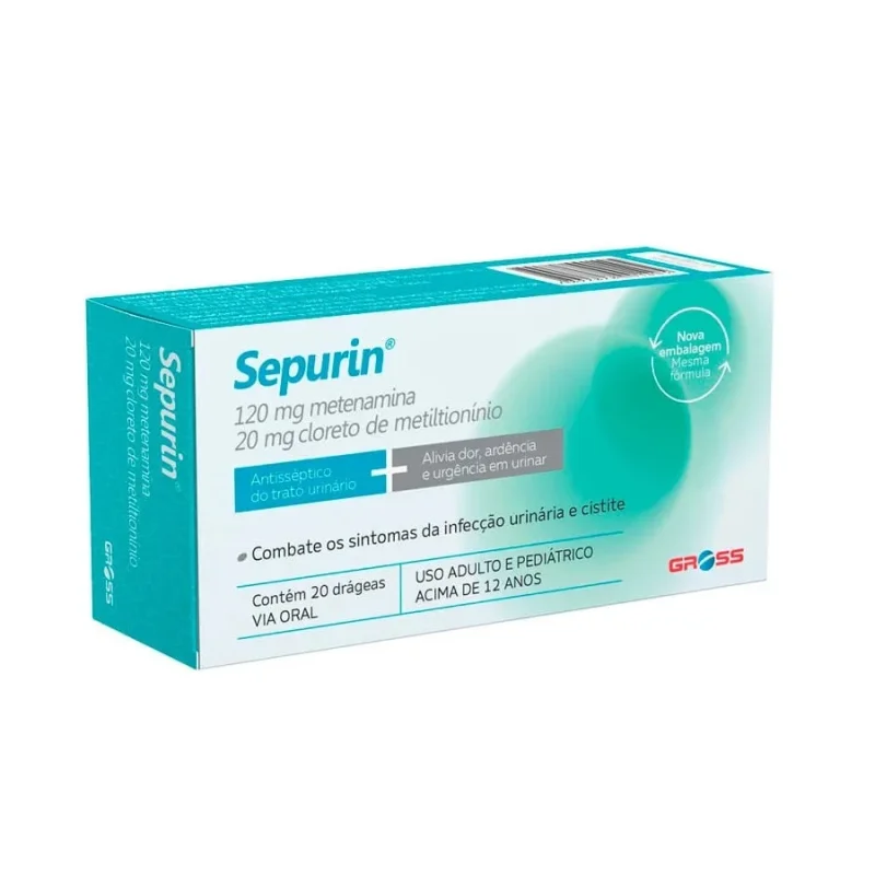 Sepurin 120mg + 20mg Comprimidos Revestidos 20 Unidades