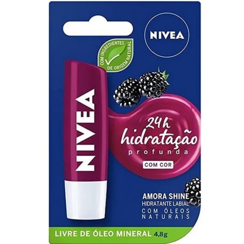 Hidratante Labial Nivea Amora Shine 4,8g