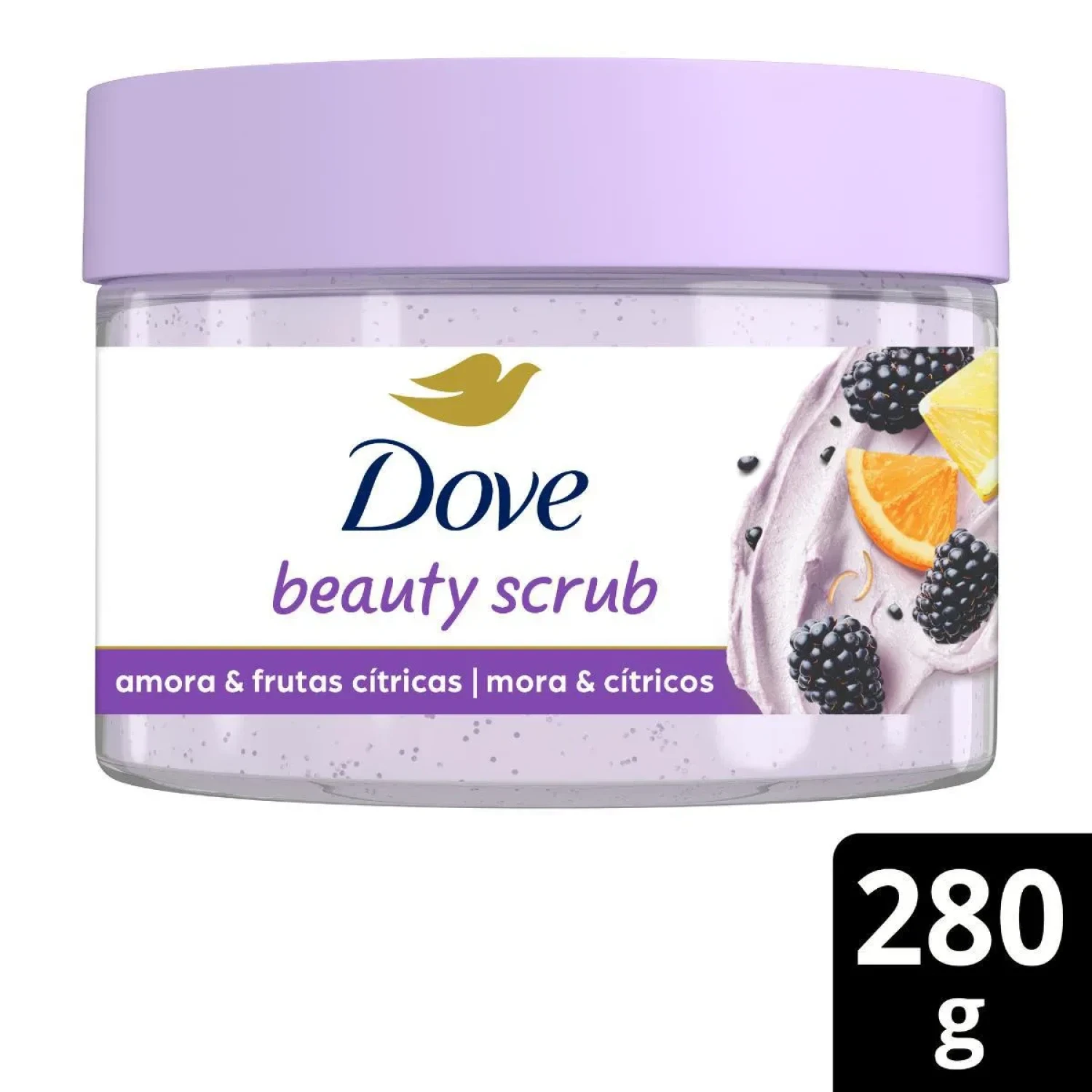 Esfoliante Corporal Dove Beauty Scrub Amora e Frutas Cítricas 280g (1/1)