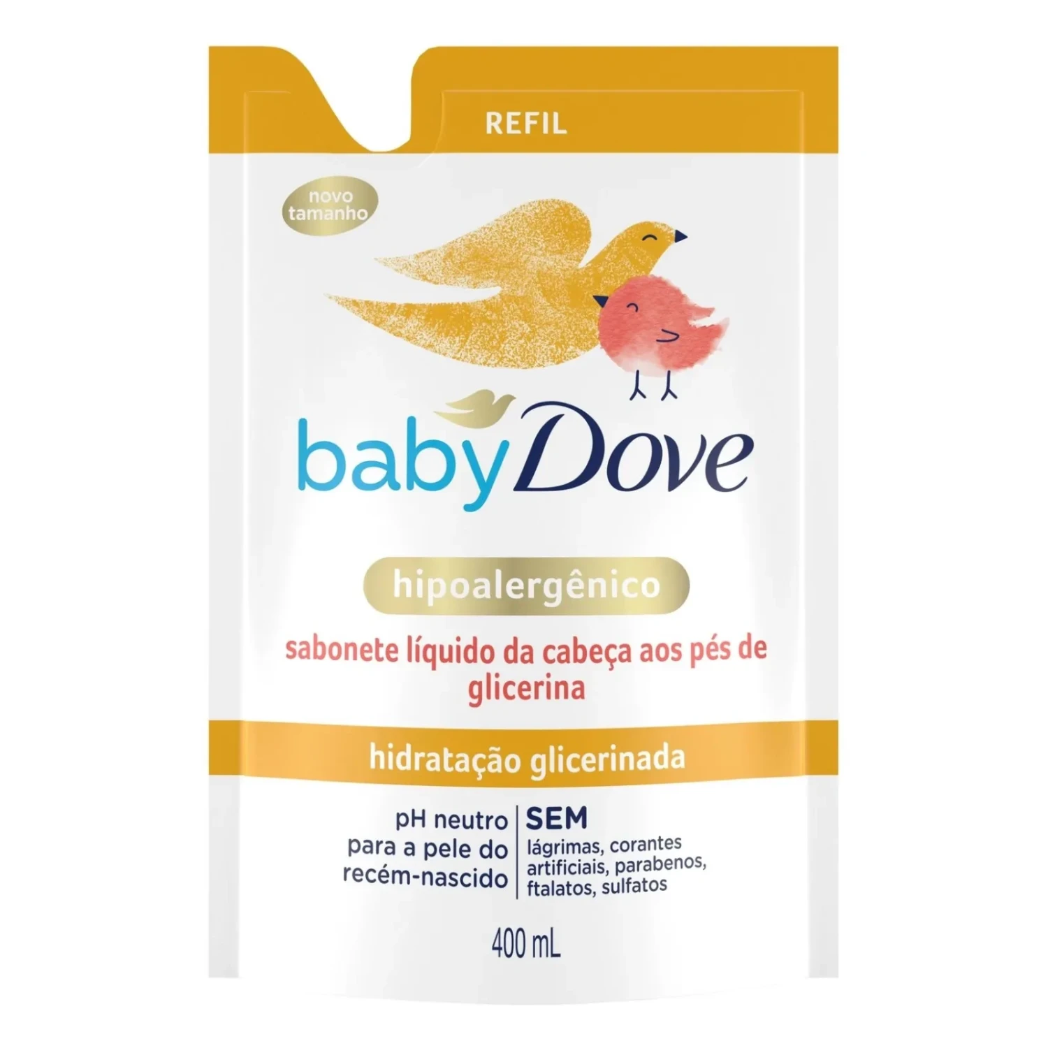 Sabonete Líquido Baby Dove Hidratação Glicerinada Refil 400ml (1/1)