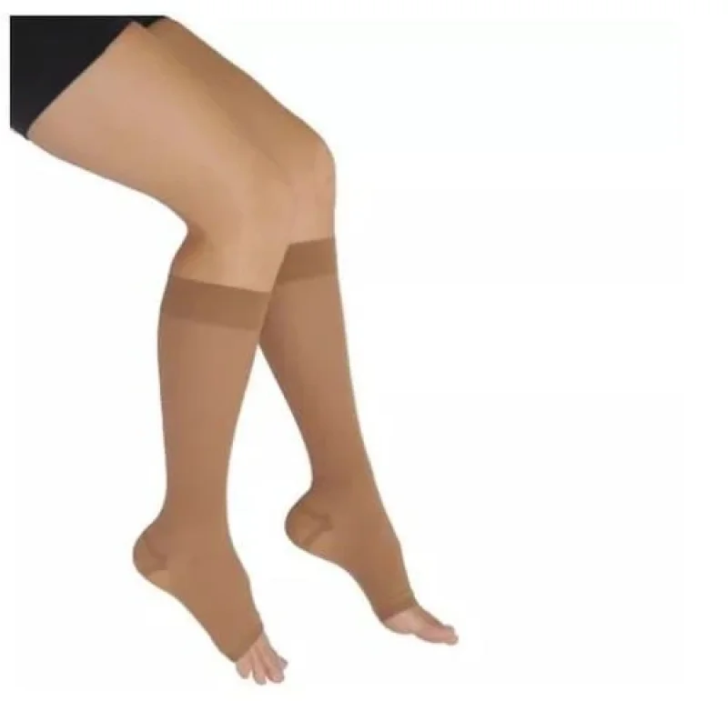 Meia 3/4 Venosan Comfortline 30-40 mmHg G, ponteira aberta, bege