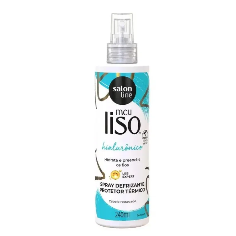 Spray Defrizante Protetor Térmico Salon Line Meu Liso Spa Capilar Ácido Hialurônico 240ml