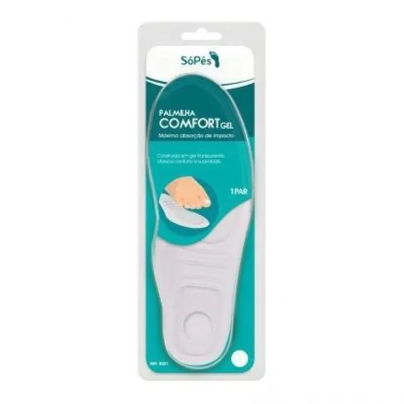 Palmilha Só Pés Comfort Gel 39/40, 1 par