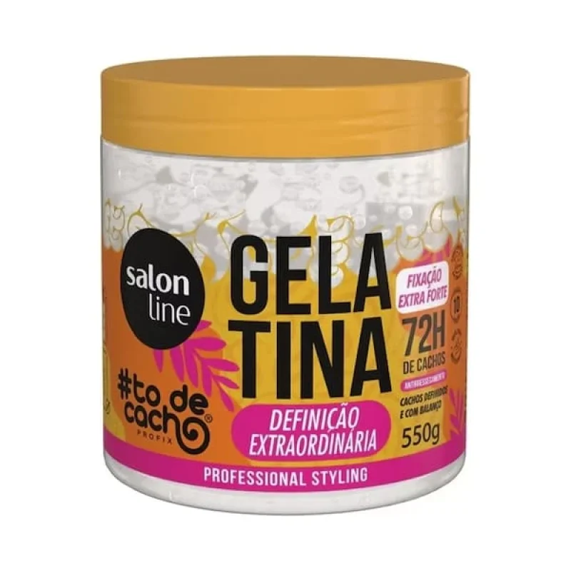 Gelatina Capilar Salon Line Tô de Cachos Definição Extraordinária 550g