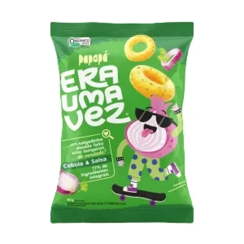 Salgadinho Integral Orgânico Era Uma Vez Cebola e Salsa 40g