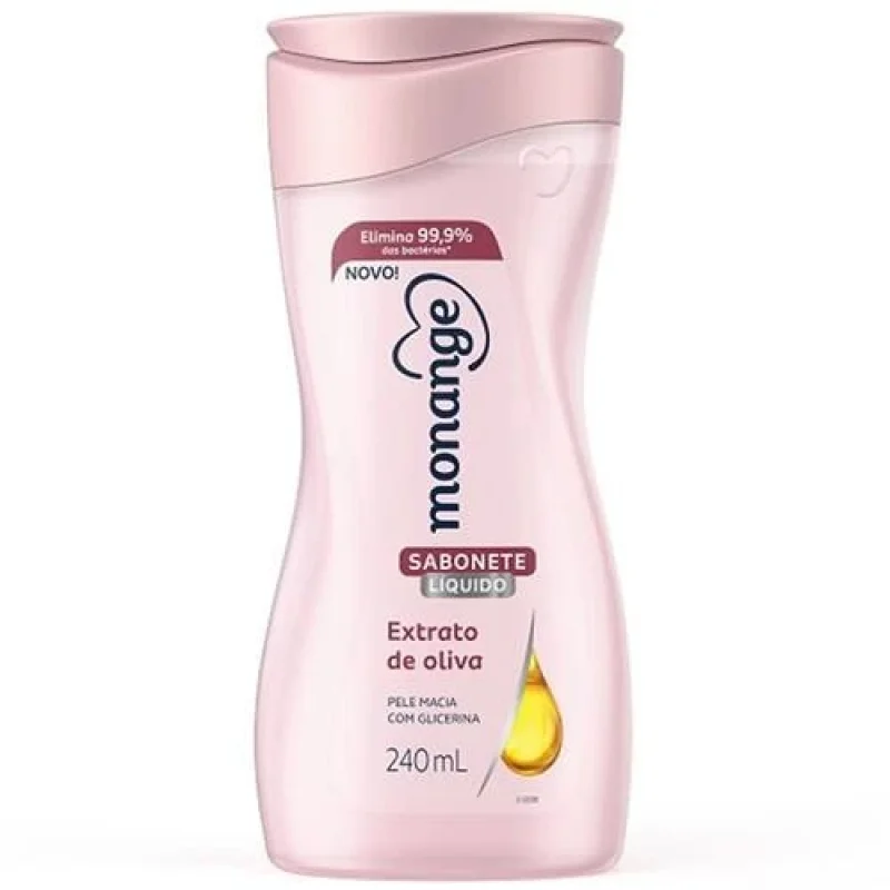 Sabonete Líquido Monange Extrato de Oliva 240ml
