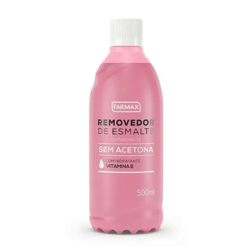 Removedor de Esmalte Farmax sem Acetona Vitamina E 500ml