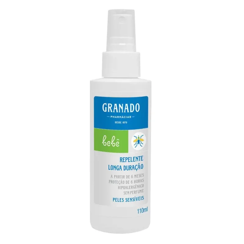Repelente Spray Granado Bebê Longa Duração Icaridina 25% 110ml