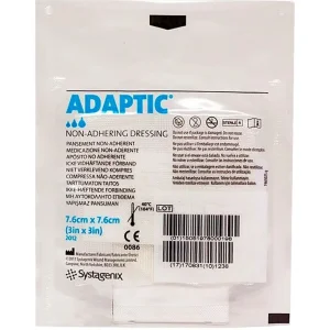 Curativo Adaptic Não Aderente 7,6cm x 7,6cm, com 1 unidade
