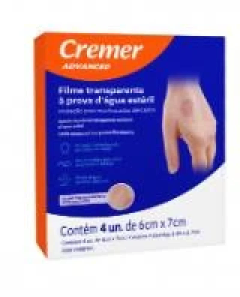Curativo Filme Transparente Cremer Advanced à Prova d'Água, com 4 unidades