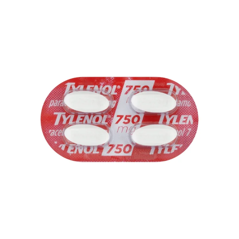 Tylenol 750mg Comprimidos Revestidos 4 Unidades