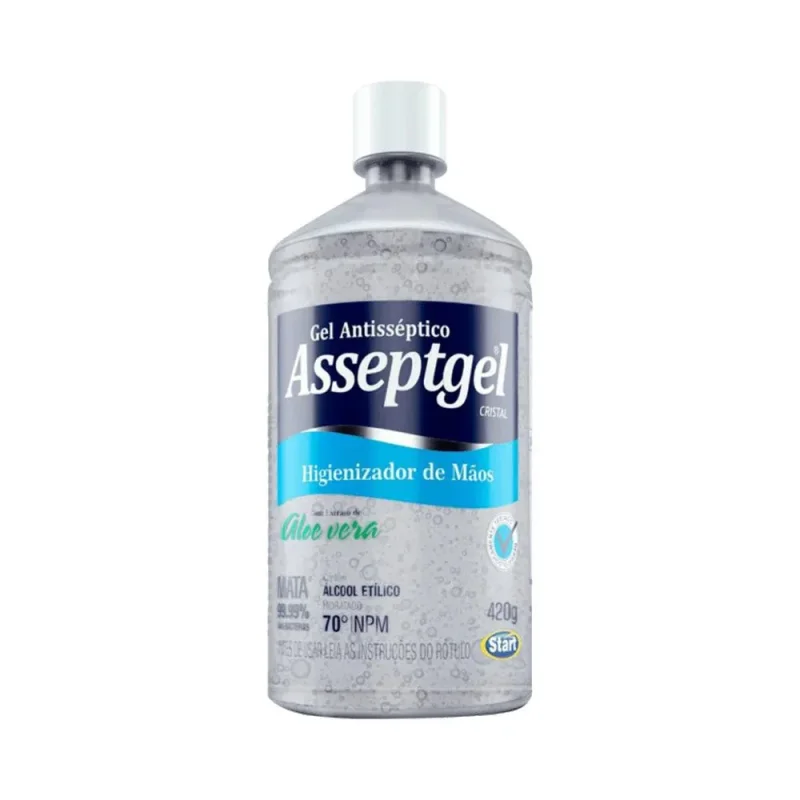 Álcool 70% Gel Asseptgel Cristal 420g