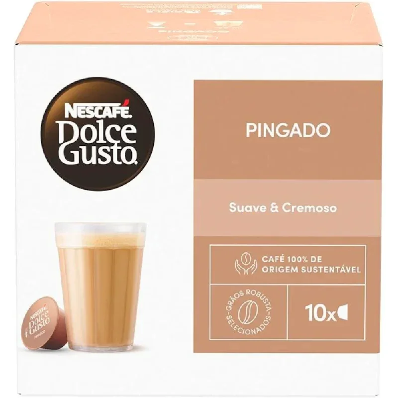 Café Nescafé Dolce Gusto Pingado, caixa com 10 cápsulas