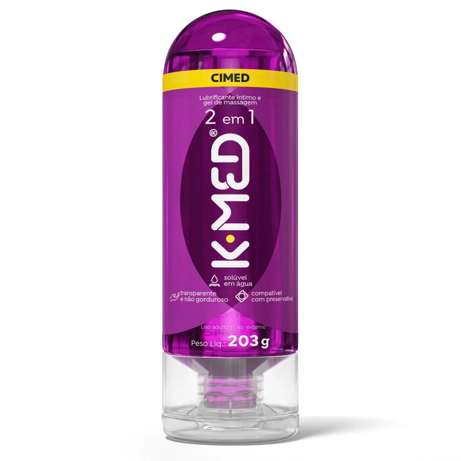 Gel Lubrificante Íntimo K-Med 2 em 1 203g (1/1)