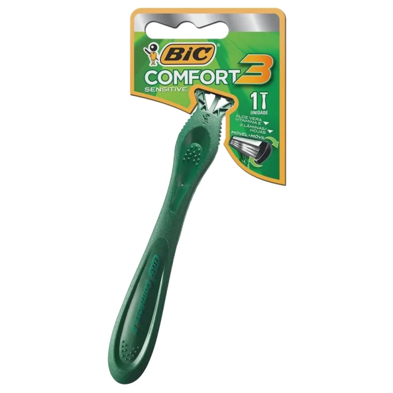 Aparelho de Barbear Bic Comfort 3 Sensitive, com 1 unidade
