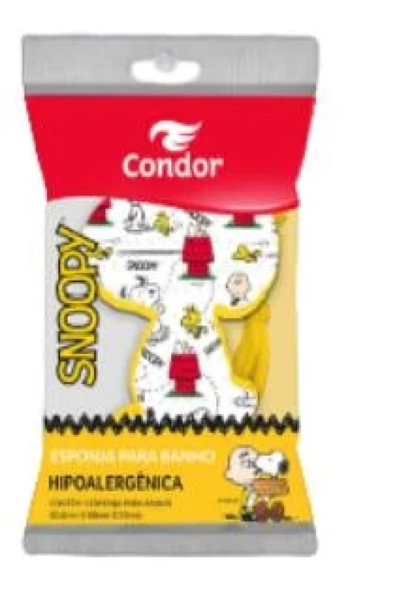 Esponja de Banho Infantil Condor Snoopy
