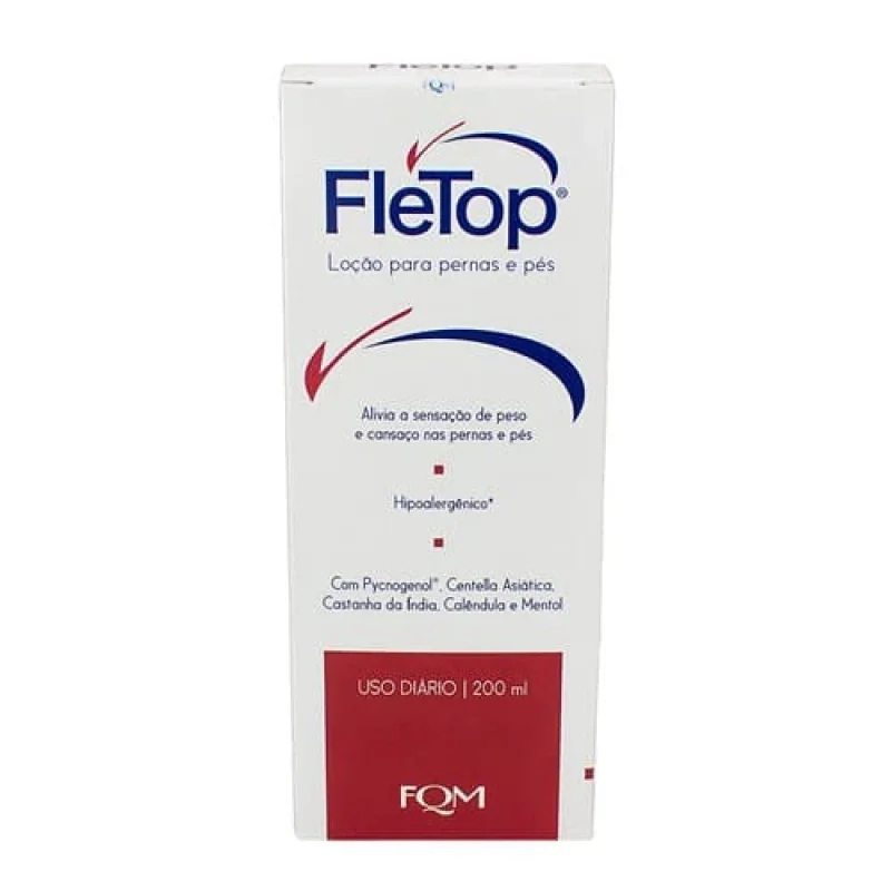 Loção para Pernas e Pés FleTop 200ml
