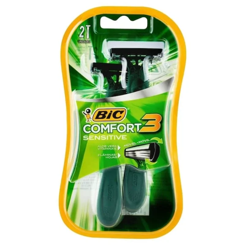 Aparelho de Barbear Bic Comfort 3 Sensitive, com 2 unidades