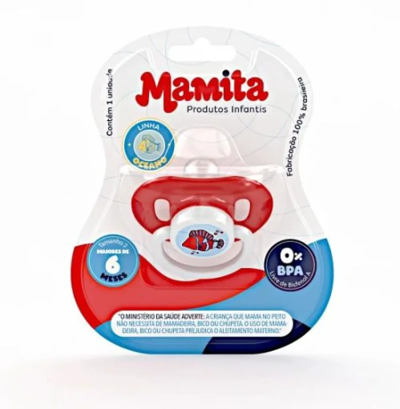 Chupeta Silicone Star Tropical Decorada Mamita +6 meses