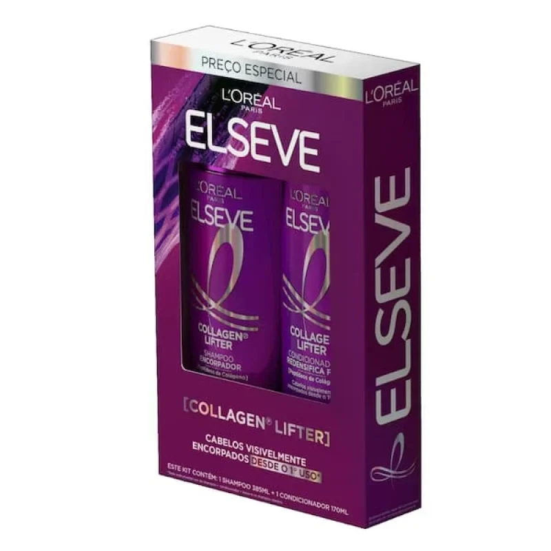 Kit Shampoo e Condicionador Elseve Collagen 545ml
