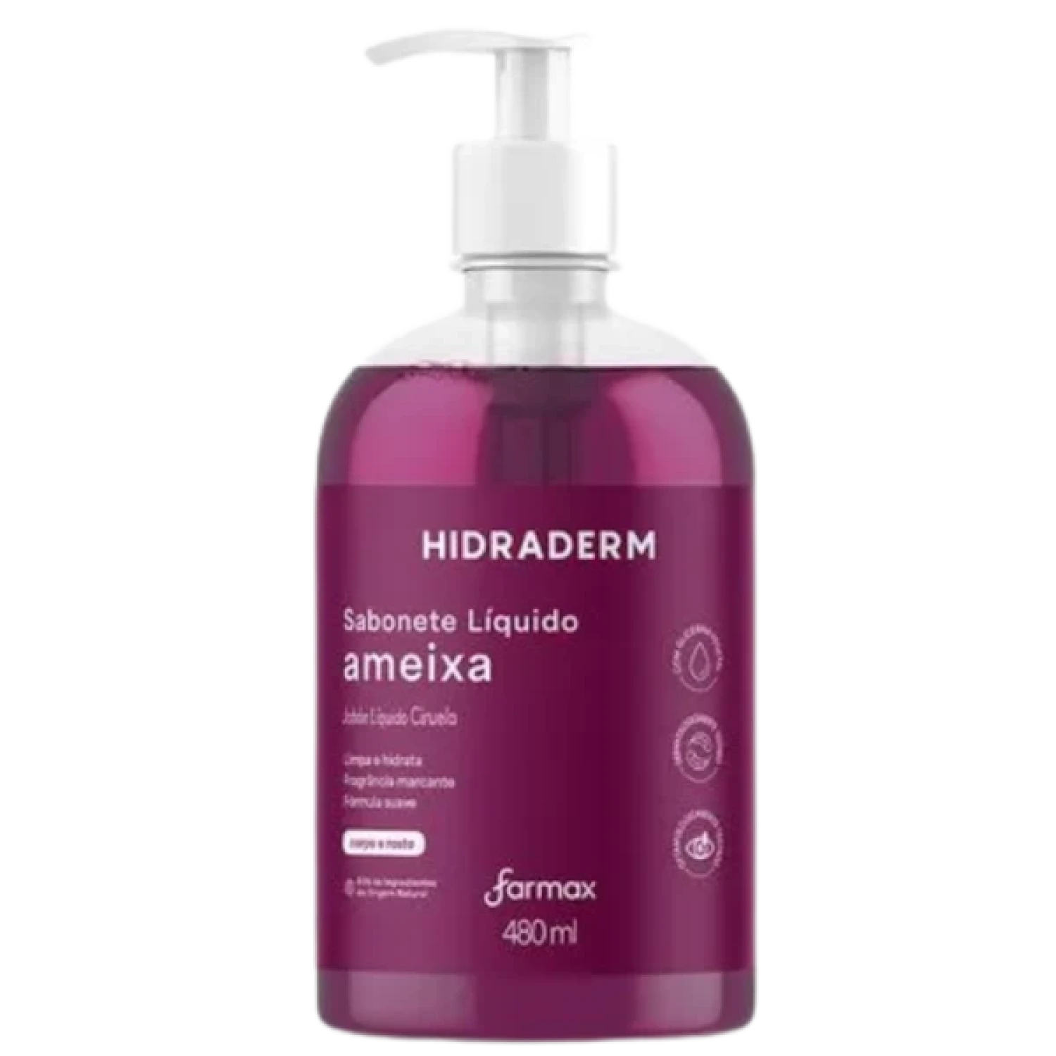 SABONETE HIDRADERM Sabonete Líquido Hidratante Ameixa 480ml (1/1)