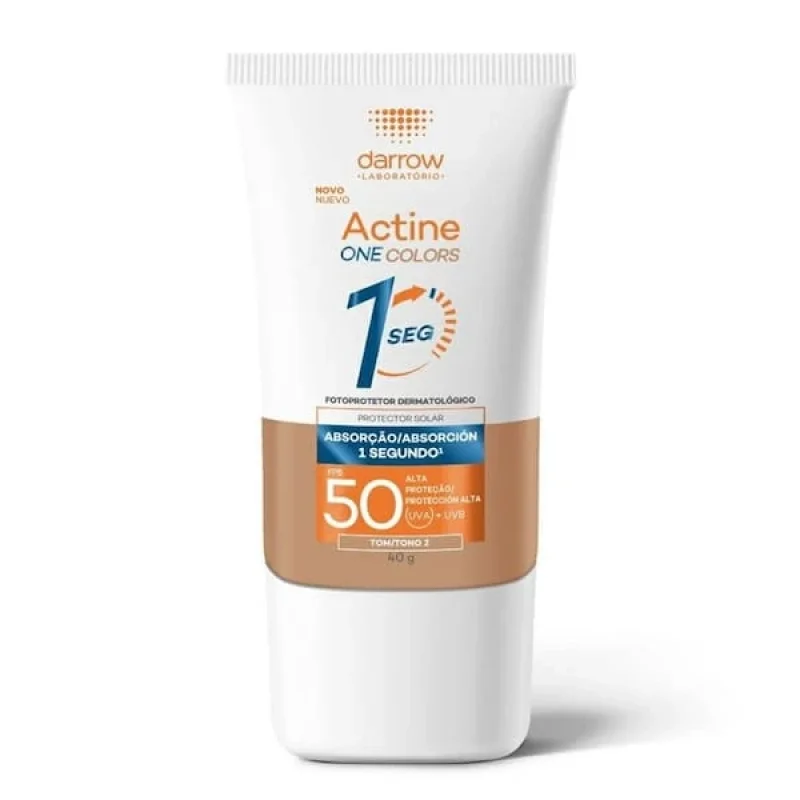 Actine Protetor Solar Facial FPS 50 Tonalizante Tom 2 40g